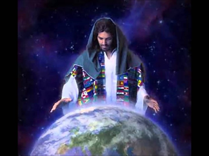 Jesus orando pelo mundo