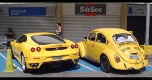 O Porche e o fusca