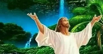 Jesus na cachoeira